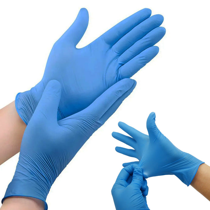 Nitrile Multi-Purpose Disposable Gloves, Powder Free, Disposable, Extra Strong, Blue