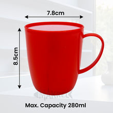 Load image into Gallery viewer, Unbreakable Lightweight Plastic Drinking Cups for Camping, Kids Party, Travel &amp; Outdoor Tea Coffee Mugs BPA Free with Handle
