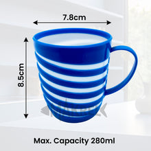 Load image into Gallery viewer, Unbreakable Lightweight Plastic Drinking Cups for Camping, Kids Party, Travel &amp; Outdoor Tea Coffee Mugs BPA Free with Handle
