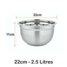 Load image into Gallery viewer, Premium Stainless Steel Deep Mixing Bowls - Easy-Grip, Durable, Stylish, and Versatile.
