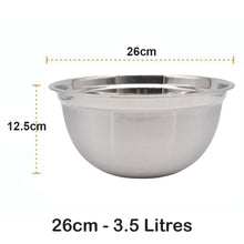 Load image into Gallery viewer, Premium Stainless Steel Deep Mixing Bowls - Easy-Grip, Durable, Stylish, and Versatile.
