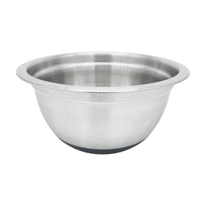 Stainless Steel Deep Mixing Bowls with Silicone Base - Easy-Grip, Durable Set. Ideal for Baking, Cooking, Salad & Food Prep