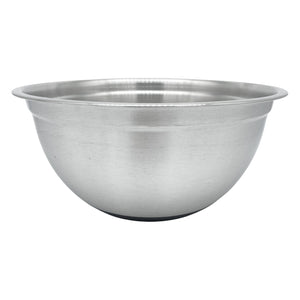 Stainless Steel Deep Mixing Bowls with Silicone Base - Easy-Grip, Durable Set. Ideal for Baking, Cooking, Salad & Food Prep