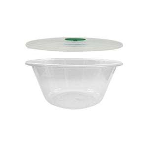 15cm Plastic Bowls with Lids 1 Litre, BPA Free. Microwave Container, Dishwasher and Freezer Safe