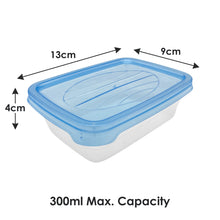 Load image into Gallery viewer, Pack of 16 Small Portion Box Set with Transparent Lids. Rectangular 300ml BPA-Free Meal Prep Storage Containers.
