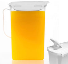 Load image into Gallery viewer, Clip &amp; Lock Seal 2 Litre Fridge Door Jug with White Lid, Ideal for Juice, Milk, Water and More. BPA-Free.
