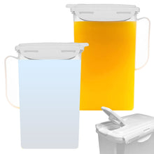 Load image into Gallery viewer, Clip &amp; Lock Seal 2 Litre Fridge Door Jug with White Lid, Ideal for Juice, Milk, Water and More. BPA-Free.
