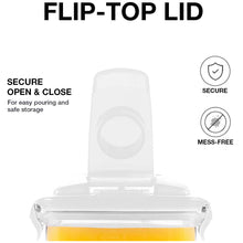 Load image into Gallery viewer, Clip &amp; Lock Seal 2 Litre Fridge Door Jug with White Lid, Ideal for Juice, Milk, Water and More. BPA-Free.
