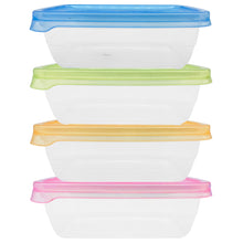 Load image into Gallery viewer, Pack of 16 Small Portion Box Set with Transparent Lids. Rectangular 300ml BPA-Free Meal Prep Storage Containers.
