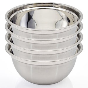 Premium Stainless Steel Deep Mixing Bowls - Easy-Grip, Durable, Stylish, and Versatile.