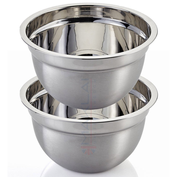 Premium Stainless Steel Deep Mixing Bowls - Easy-Grip, Durable, Stylish, and Versatile.