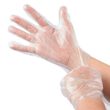 Load image into Gallery viewer, Multipurpose Food Grade Disposable Poly Gloves HDPE, Latex-Free, Powder-Free, Ideal for Food Handling, Cleaning, Hairdressing, etc
