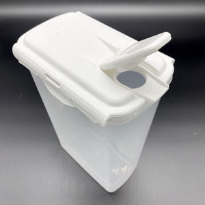 Clip & Lock Seal 2 Litre Fridge Door Jug with White Lid, Ideal for Juice, Milk, Water and More. BPA-Free.