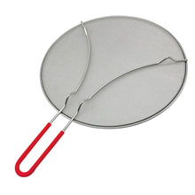 Load image into Gallery viewer, 33cm Splatter Screen Guard for Frying Pan - Protect from Hot Oil &amp; Grease Splash When Cooking. Extra Fine Mesh Stainless Steel Pot Cover
