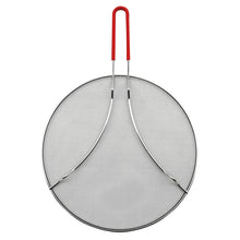 Load image into Gallery viewer, 33cm Splatter Screen Guard for Frying Pan - Protect from Hot Oil &amp; Grease Splash When Cooking. Extra Fine Mesh Stainless Steel Pot Cover
