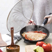 Load image into Gallery viewer, 33cm Splatter Screen Guard for Frying Pan - Protect from Hot Oil &amp; Grease Splash When Cooking. Extra Fine Mesh Stainless Steel Pot Cover
